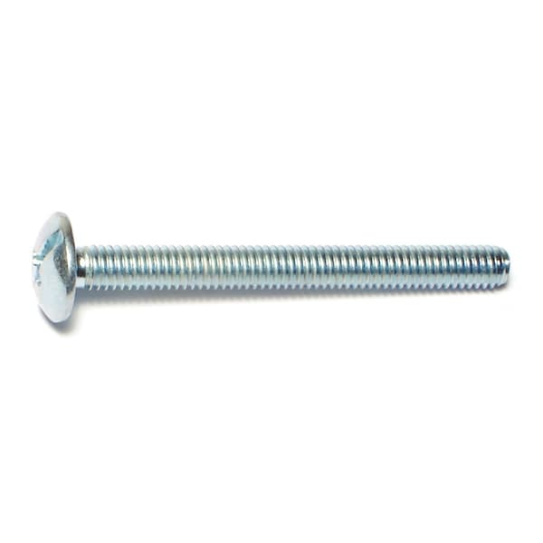 Midwest Fastener M4-0.70 x 40 mm Combination Phillips/Slotted Truss Machine Screw, Zinc Plated Steel, 40 PK 71466 - main